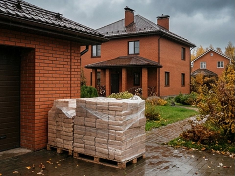 декоративная поленница — Кленовый проезд, 1, Калининец